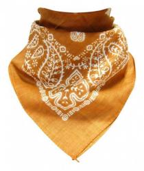 Bandana Scarf Paisley Light Brown