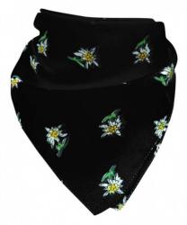 Bandana Head Wrap Scarf Edelweiss Black