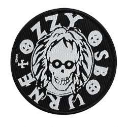 Ozzy Osbourne Skull Patch with skull design