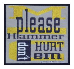 MC Hammer Dont Hurt Em Aufnäher Patch