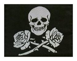 Skull & Roses Aufnäher Patch