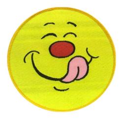 Smiling Face Aufnäher Patch