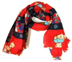 Bedrucktes Tuch Teddybären Rot