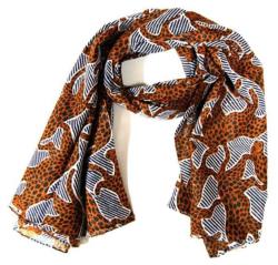 Bedrucktes Tuch Brauner Leopard