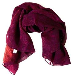 Bedrucktes Tuch Magenta Dunkel