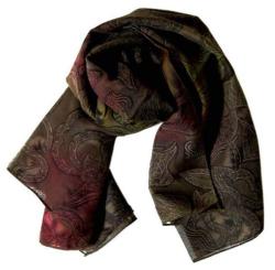 Bedrucktes Tuch Brauner Herbst