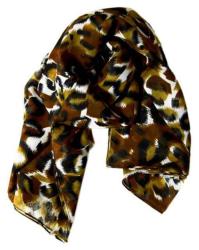 Bedrucktes Tuch Braun Leopard