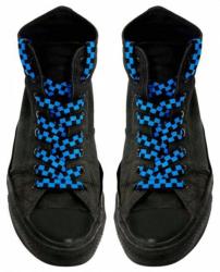 Schnürsenkel Blau Schachmuster