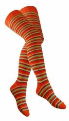 Overknee Socken Mehrfarbig Geringelt