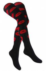 Overknee Socken Rote Lippen