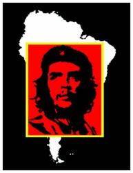 Patch Che Guevara S. America Square Aufnäher