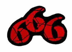 Patch 666 Cut Out Aufnäher