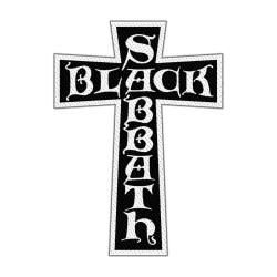 Aufnäher Black Sabbath Cross Logo Cut Out Patch