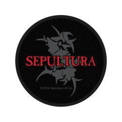 Sepultura Patch rund mit Logo und Tribal S