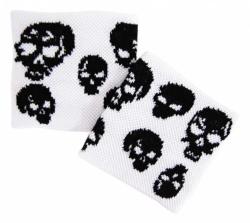 Weißes Schweißband Mit Totenkopf