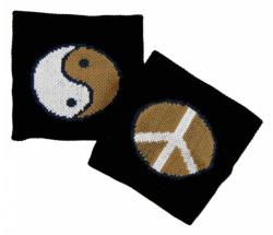 Yin Yang Schweißband Schwarz