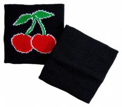 Schweißband Schwarz Kirsche