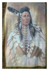 Indianerhäuptling Portrait Posterfahne