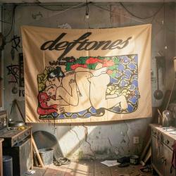 Deftones Posterfahne mit Kamasutra Motiv