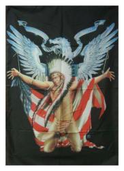 Indianerhäuptling Flügel Der Freiheit Posterfahne