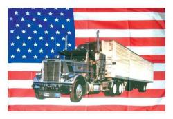 American Truck Posterfahne