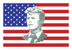 David Bowie USA Posterfahne
