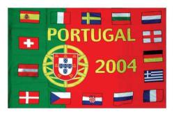 Fußball Europameisterschaft 2004 Portugal Posterfahne