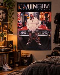 Eminem The Marshall Mathers LP Posterfahne mit urbanem MMLP-Motiv