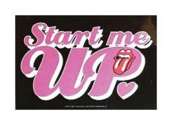 Start Me Up Rolling Stones Posterfahne