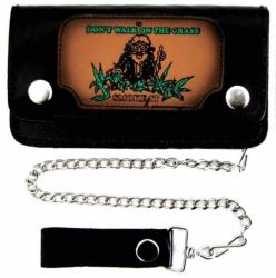 Biker Wallet Don't Walk On The Grass